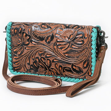 American Darling Organiser Beautifully Hand Tooled Genuine Leather women bag